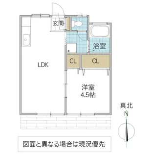 ルポール福原【1階】の間取り