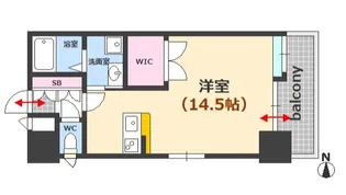 シティハイツ宇品【3階】の間取り