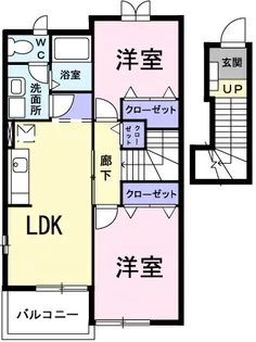 千葉県千葉市中央区村田町【アパート】の間取り
