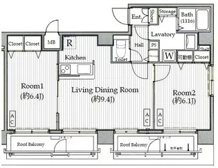 ガラステージ日本橋【11階】の間取り