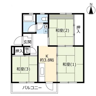 UR西上尾第一【4階】の間取り