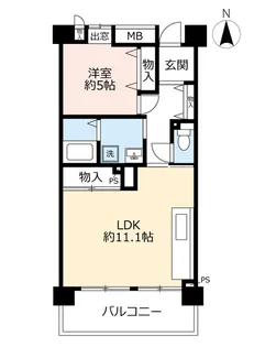 URアーバンラフレ志賀【6階】の間取り