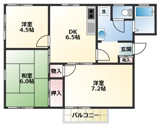 ヴィラシェリー【1階】の間取り