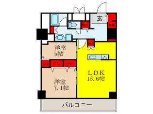 グランセジュール江坂【10階】の間取り