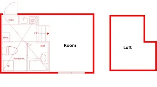 グランコンフォール武蔵小杉【2階】の間取り