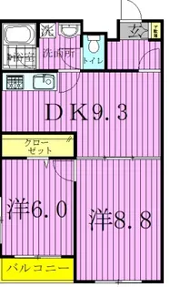 ソフィアガーデン【3階】の間取り