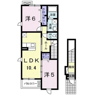 あっぷるはうす【2階】の間取り