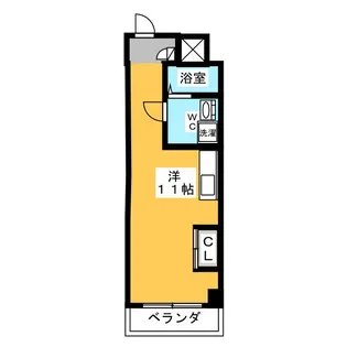 ヴェルドミール志賀【3階】の間取り