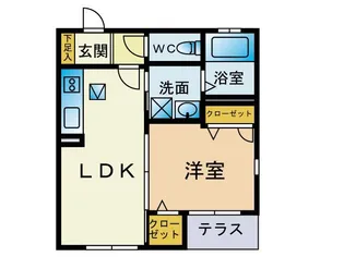 双葉ハイツ【1階】の間取り