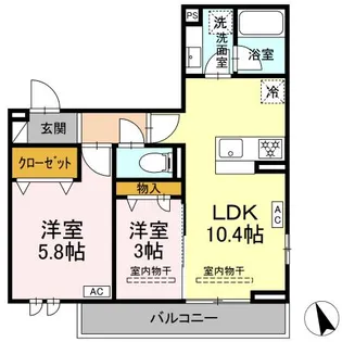 ライラック大船【2階】の間取り