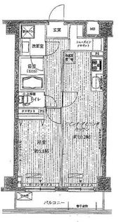 メゾンカルム西新宿(Maison Calme 西新宿)【3階】の間取り