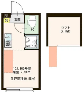 プランドール西荻【1階】の間取り