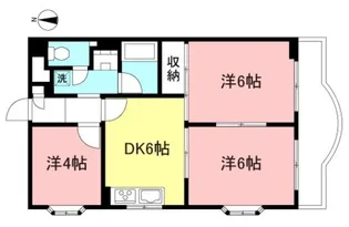 エクセルマンション楡【3階】の間取り