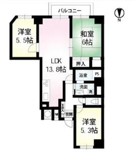 エイティフォーはまだ山【4階】の間取り