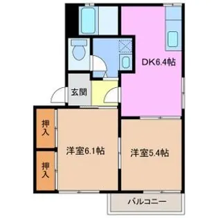 サンライズ21*A【2階】の間取り