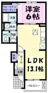 レジデンス アウル【1階】の間取り