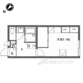 レオパレス南彦根2番館【1階】の間取り