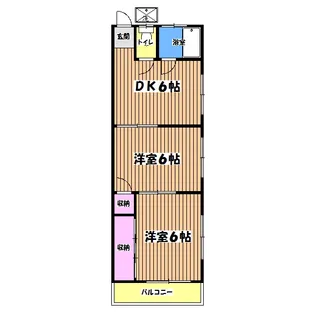 コーポ落合【2階】の間取り