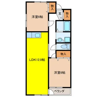 Fiore ciligio【2階】の間取り