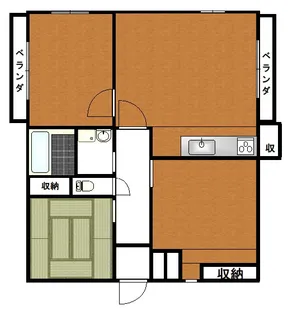 ベクトルガーデン奥田【1階】の間取り