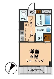 ユニオン・トゥロワ【4階】の間取り
