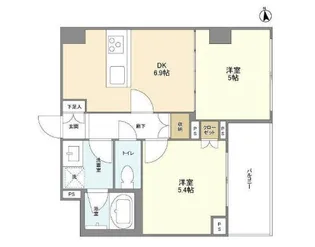 グランデールG.H.【2階】の間取り