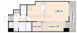 セレニテ兵庫エクラ【4階】の間取り