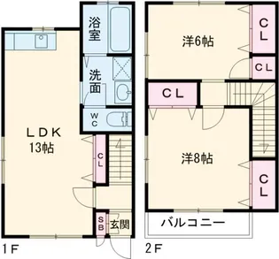 サンセット・ヴィラの間取り