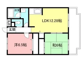 エトワールキタミ【2階】の間取り
