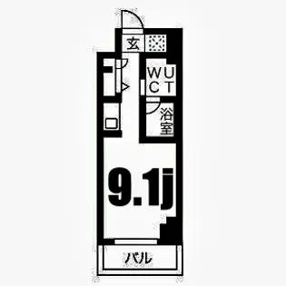 スパシエ東神奈川【8階】の間取り