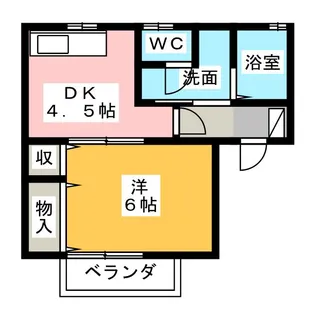 ファンテール B【2階】の間取り