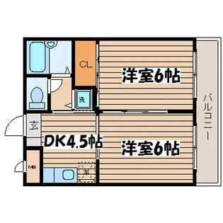 アルデール宮町【7階】の間取り