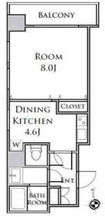 メゾンポメル小川【2階】の間取り