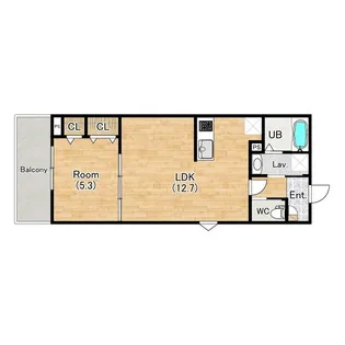 ココングランジュール伏見黒茶屋町【3階】の間取り