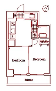 ファーストクラス吉野町【6階】の間取り