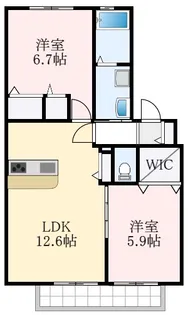 アークグレイス【1階】の間取り