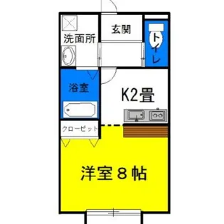 シャングリラ【2階】の間取り