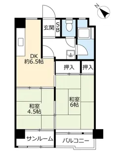 UR博多駅前三丁目【5階】の間取り