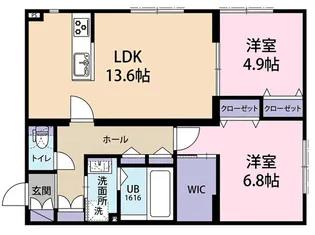 リッツ・フタバ【1階】の間取り