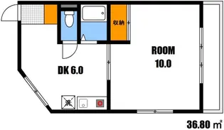 エスコート西原【4階】の間取り