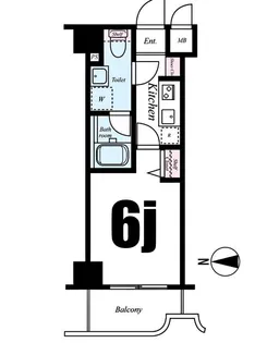 グリフィン横浜・東白楽弐番館【4階】の間取り