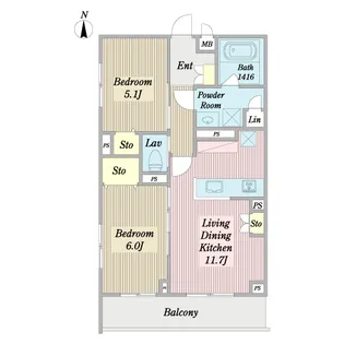 ルノール【3階】の間取り