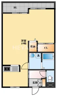 クリエート・トウワII【6階】の間取り