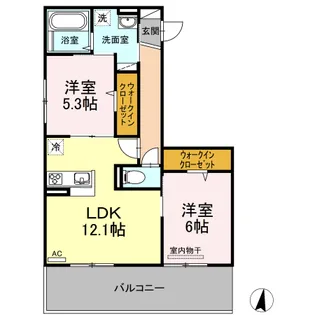 Prosperita masa【3階】の間取り