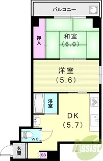 KWIプラザ【3階】の間取り