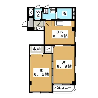 アートビルズ六番館【3階】の間取り