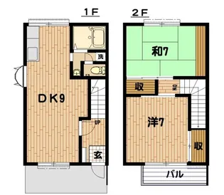 クリード栗谷【2階】の間取り