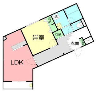 エクレールアクシス【1階】の間取り