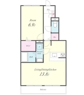 フォレストヒルズII【1階】の間取り