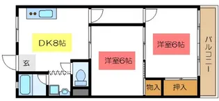 サンハイツ【2階】の間取り